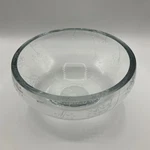Vintage Krosno Poland Crystal Art Glass Bowl Milled Edge, Heavy, Near Mint. Fixed Price $58.65.