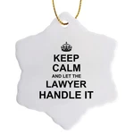 3DROSE Orn 233158 Keep Calm Let The Lawyer Handle It Cocky Funny Career.... Fixed Price $12.05.