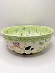 Tracy Porter Evelyn 12" Salad Vegetable Bowl Hand Painted Vintage. Fixed Price $24.00.