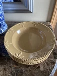 Signature Housewares Sorrento Debby Segura 3 Yellow/gold Individual Pasta Bowls. Fixed Price $35.00.