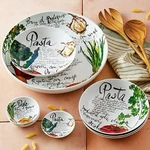 Rosanna Pasta Italiana Serving Bowl And Individual Dishes, Set Of 6, New. Fixed Price $125.00.