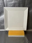 Fortessa Fortaluxe Superwhite Square Dinner Plate 10.5 Chef Presentation Platter. Fixed Price $8.37.