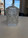 Dublin Collection Crystal Biscuit Barrel Box Shannon For Godinger. Fixed Price $30.00.