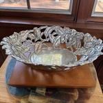Aluminum Oblong Basket 15 X 10 4 Signed Arthur Court Designs 2009 Magnolia. Fixed Price $80.00.