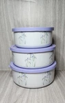 Vtg Corningware Corelle Reston Lloyd Eurita Shadow Iris Storage Nesting Bowl Set. Fixed Price $59.99.