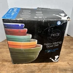 Vintage Cooks Tools Nesting Retro Mixing Set Of 5 Multicolored New. Fixed Price $49.99.