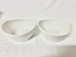 Set Of 2 Overandback Porcelain Serve Bowl, Diamond Texture. Fixed Price $15.00.
