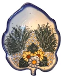 Wr Unikat Handmade Polish Pottery Bowl Signed Floral Earth Tones 7.5 X 5.5 Euc. Fixed Price $44.97.