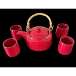 Southern Living At Home Cinnabar Harmony Stoneware's Set 5PC Bamboo Handle. Fixed Price $32.30.