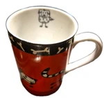 Konitz Coffee Tea Mug Cup Drinkware Dog Cat Bone Cute Black Germany. Fixed Price $19.80.