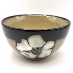 Pfaltzgraff Painted Poppies Fruit Dessert Bowl Brown Tan White Stoneware. Fixed Price $7.99.