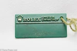 Genuine Rolex Green Oyster Swimpruf Swing Tag - Serial S205863 1993 / 1994. Fixed Price $101.42.
