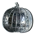 Sonoma Home Goods Metal Holiday Pumpkin Shaped Bowl 8 Inch Silver Tone Aluminum. Fixed Price $15.00.