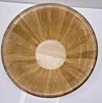Large Bowl Plantation Timber 17 Rubberwood Diameter Vintage 1994. Fixed Price $74.95.