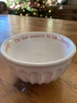 Mud Pie Holiday Tis The Season To Be Merry Christmas Circa Pedestal Dip Bowl. Fixed Price $19.99.