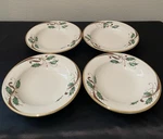 Lenox Holiday Nouveau Gold Four Rim Soup/pasta Bowls" 9" New W/out Tag!. Fixed Price $199.95.