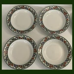 Dansk Nordic Garden Porcelain Soup/salad/cereal Bowls - Set Of 4! (N048). Fixed Price $26.99.