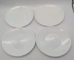Bormioli Rocco Italy Prometeo White Glass Oval Salad Plates Set Of 4 Milk. Fixed Price $45.00.