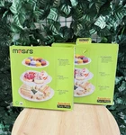 Set Of 2 Masirs Twistfold 3-TIER Party Platecollapsible Serving Tray White. Fixed Price $27.00.