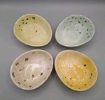 Williams-sonoma 2013 Speckled Egg Ramekin Bowls Spring Easter Set 4 Box. Fixed Price $44.99.