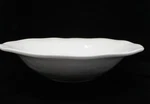 Squared Ruffle Melamine Large Round Serving Bowl - 14" X 3 1/4" 1108D. Fixed Price $49.98.