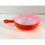 Vintage Glasbake Orange Milk Glass Soup Chili Bowl With Handle J-2057-27 Usa. Fixed Price $12.00.
