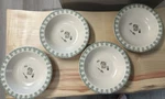 Pfaltzgraff Naturewood 9-3/4" Wide Rimmed Pasta/salad Bowls Birdhouse Usa. Fixed Price $45.00.