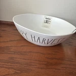 Rae Dunn Serving Bowl Happy Harvest Melamine Fall Thanksgiving 12 Inches New. Fixed Price $11.00.