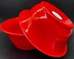 Large Bright Red Plastic Serving Mixing Bowl Home Picnic Pair Usa Made New. Fixed Price $29.00.