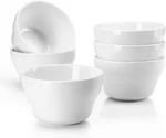 Set Porcelain Bouillon Cups White High-grade Durable Professional 6.(0. Fixed Price $31.37.