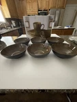Pfaltzgraff Orbit Tan Everyday Soup/cereal Bowls - Set Of 6. Fixed Price $29.99.