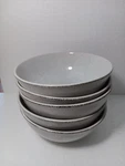 Liam Urban Loft Speckled White Brushed Edge Soup Cereal Bowl Discontinued Set 5. Fixed Price $47.50.
