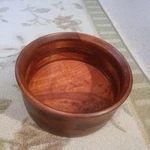 Vintage Cherry Wood Serving Bowl 10X4.5IN Solid Salad. Fixed Price $20.00.