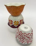 The Pioneer Woman Flea Mkt 3-PIECE Scalloped Edge Serving Bowl Set Cottage Core. Fixed Price $27.50.