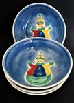 Clown & Ball Design 2002 April Cornell Thailand Children's Serving Bowl Set Of 4. Fixed Price $39.99.