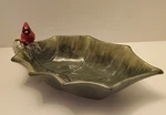 Winter Song Susan Winget By Certified International Holly Leaf Shaped Snack Serv. Fixed Price $43.00.