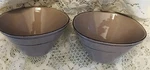 Set Of 2 Citrus Grove Gray Stoneware Soup Cereal Bowls Rustic Freeform Modern. Fixed Price $20.00.
