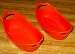 Rachael Ray Orange 12 Ounce Oval Baking Serving Dish/set Of Two/new. Fixed Price $19.99.