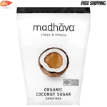 Madhava Organic Coconut Sugar - 3 Lb Bag Natural Sweetener Unrefined Vegan. Fixed Price $19.99.