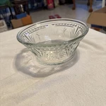 Clear Pressed Glass Serving Bowl,toscany Crystal ,alexandria Pattern. Fixed Price $9.00.