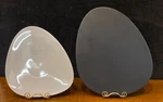 Alessi Colombina White Porcelain Dinner Plate & Black Melamine Placemat. Fixed Price $95.00.
