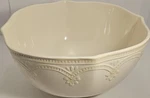 Pioneer Woman Stoneware Farmhouse,linen Lace,cream Serving Bowl "nwt Rare Find". Fixed Price $35.50.