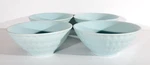 Set Of 4 Bloomingville Blue Multipurpose Bowls 6.5" Wide X 2.75" High. Fixed Price $29.99.