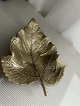 Martha Stewart Gold Leaf Cast Aluminum Park Leaves Collection 9 Bowl Dish. Fixed Price $18.95.