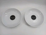 (lot Of 2) Maison Blanc White Porcelain Pasta Bowls 9". Fixed Price $39.99.
