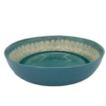 Baum Shibori Aqua Turquoise 9 Serving Pasta Bowl. Fixed Price $20.00.