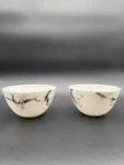 2 Prouna Jewelry Marble Venice Fog Bowls 7689 Fine Bone China Made Korea. Fixed Price $32.99.
