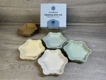 Designs Danica Snowflakes Dipping Candy Bowl Dish Set Of 4 Pastel Colors. Fixed Price $17.87.