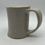 Hand-thrown Stoneware Mug Rustic Speckled White Glaze Southpaw Studio. Fixed Price $30.00.