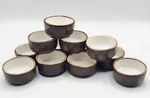 12PC Steelite International Gray Sauce Dipper Bowls 2.5 X 1.25" England. Fixed Price $81.26.